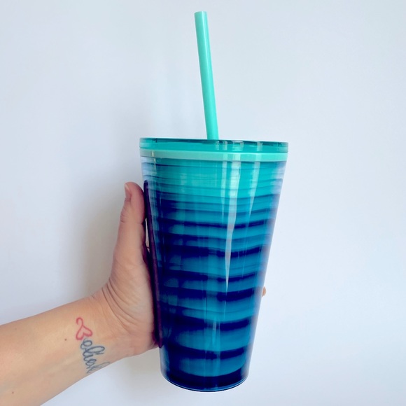 Starbucks Acrylic Tiger Blue Cold Cup - Picture 2 of 4